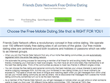 Tablet Screenshot of friendsdatenetwork.com